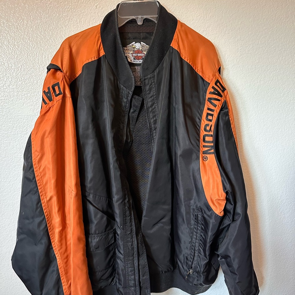 Harley Davidson jacket.